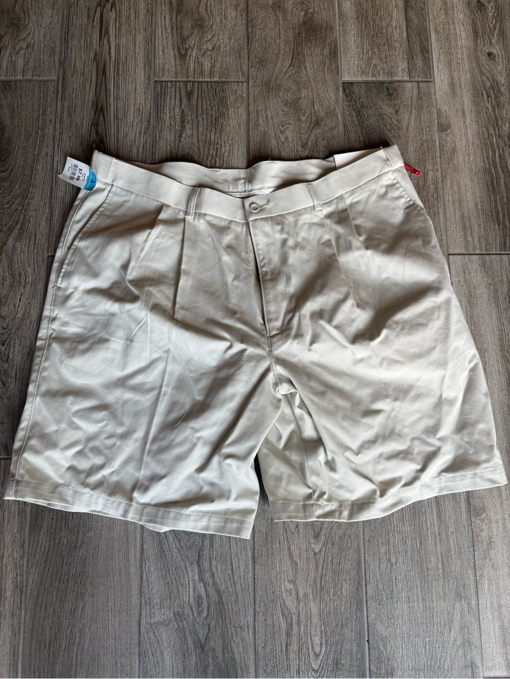 Puritan Cream Flat-Front Men's Chino Shorts